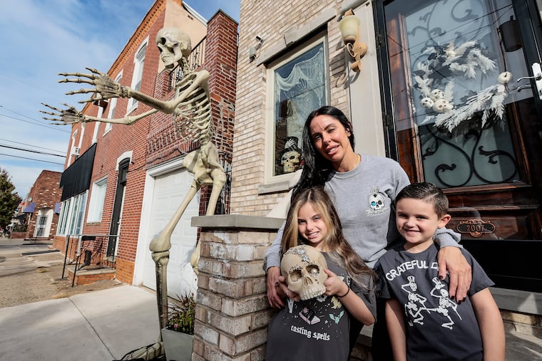 Monique Gubitosi and her two children Gemma and Gabriel always decorate their South Philadelphia home lavishly for Halloween. This year they did something extra special in memory of Peter Gubitosi, Monique's husband and the children's father, who passed away in 2020.