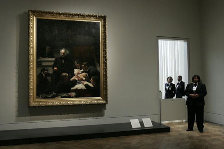 Thomas Eakins' 1875 painting "The Gross Clinic" at the Philadelphia Museum of Art in 2010 when the painting was unveiled to the public.