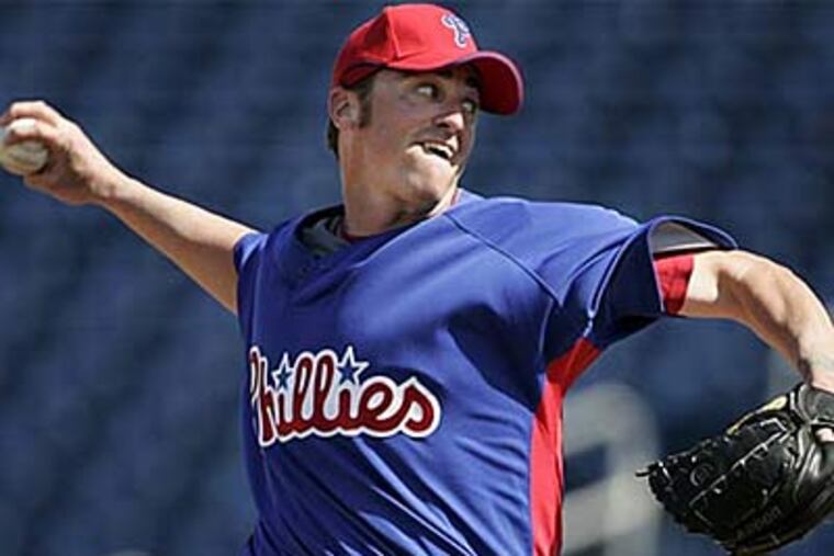 The Phillies have informed pitcher Brett Myers that he will not be brought back next season. (Eric Mencher/Staff Photographer)