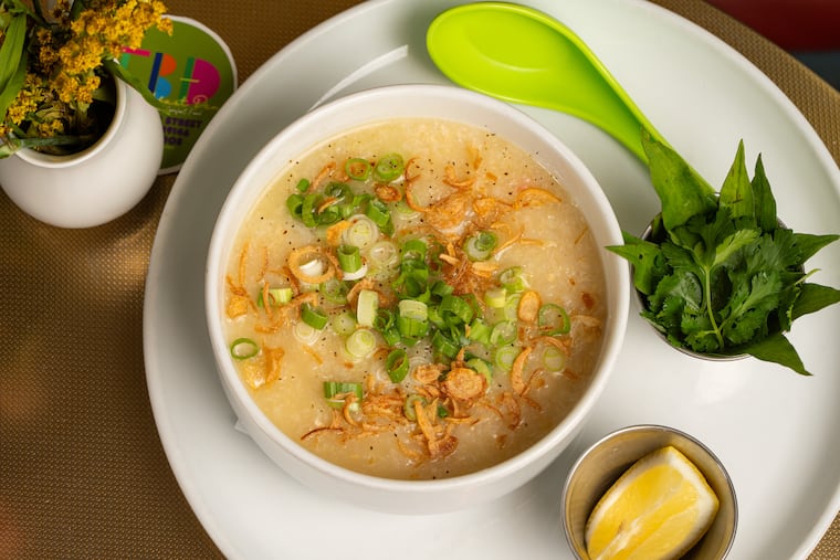 The vegetarian chao chay at The Breakfast Den in Graduate Hospital.