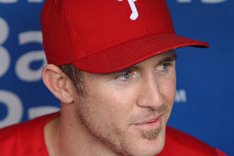 "I think I can overcome this, without a doubt," Chase Utley told reporters Monday. (Steven M. Falk/Staff Photographer)
