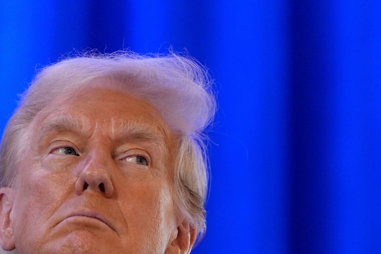 President Donald Trump at an August event on combating antisemitism at Trump National Golf Club in Bedminster, N.J. The president has cited antisemitism on campuses as a rationale for withholding federal funding for colleges and universities.