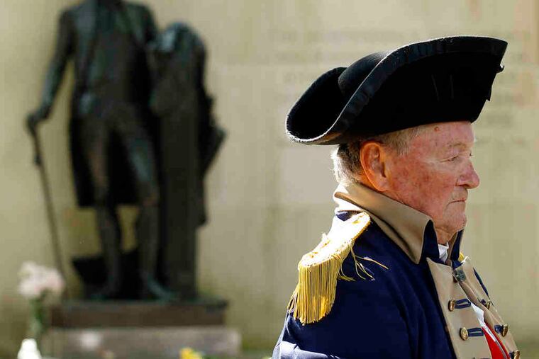 Clockwise from above: Color Guard Capt. James Willis at the Tomb of the Unknown Revolutionary War Soldier at Washington Square; the Polish American String Band in Port Richmond's parade; Albert Hillman, an Army veteran, at the Bridesburg American Legion Post 821. - Obama appointments: Page 18.