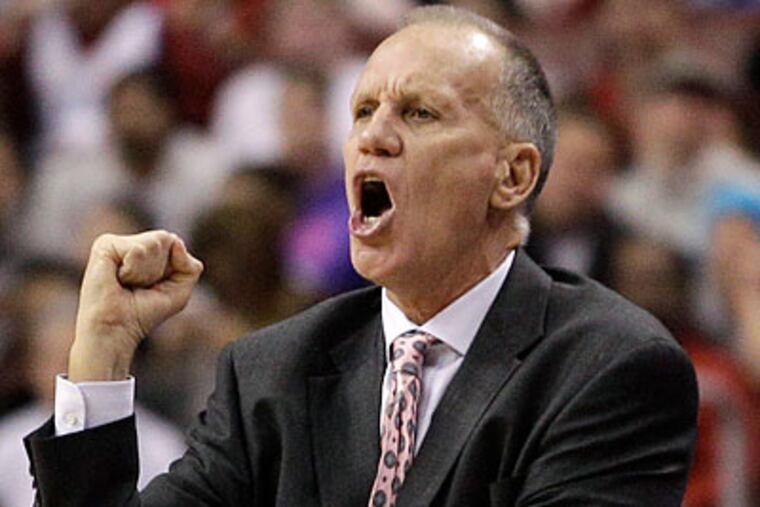 "They outplayed us in every phase," 76ers coach Doug Collins admitted after the 76ers' loss to the Nets. (Matt Slocum/AP)