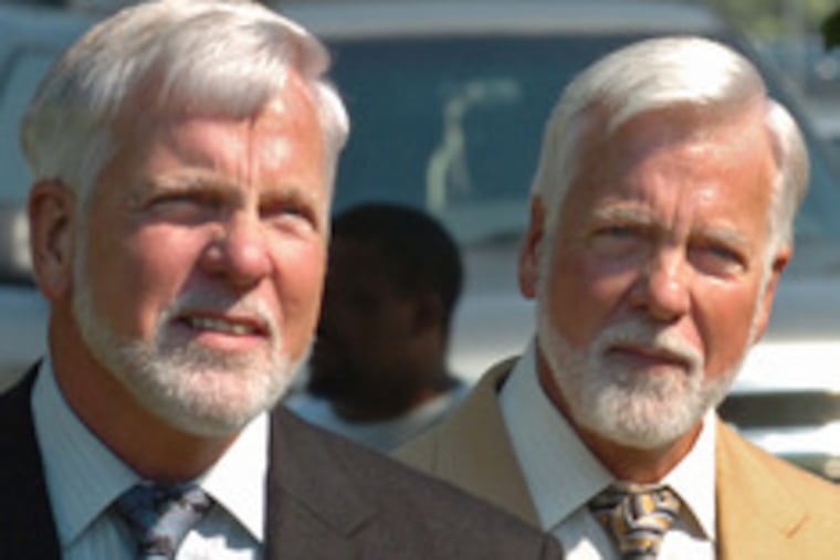 The Hubbs twins of Paulsboro, infamous for a front-yard sculpture garden, are to be tried. Story and photos, B3.