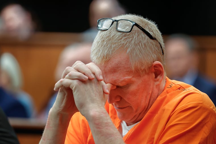 Alex Murdaugh, convicted of killing his wife Maggie and younger son Paul in June 2021, during a hearing on a motion for a retrial on Tuesday, Jan. 16, 2024, at the Richland County Judicial Center in Columbia, S.C.