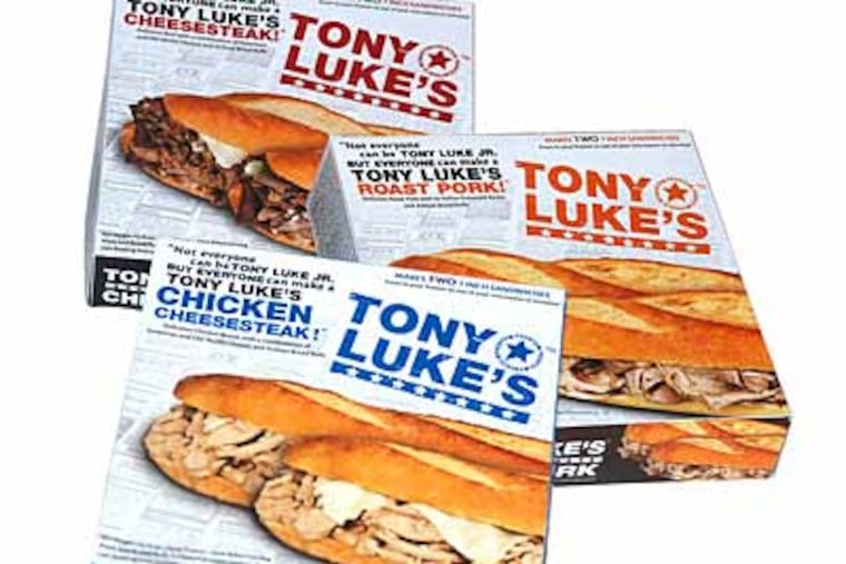 South Philly sandwich impresario Tony Lucidonio Jr. says he has found the winning formula for preparing frozen cheesesteaks for sale in grocery stores. (David Swanson/Staff Photographer)