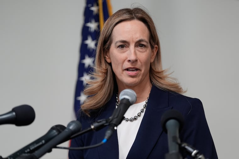 New Jersey Gov. Mikie Sherrill (AP Photo/Seth Wenig, File)