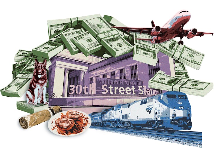 A renovation project at Philadelphia's 30th Street Station several years ago was also notable due to an elaborate bribery scandal, which involved two contractors providing a host of lavish gifts for a project manager — including steak dinners, cash bribes, and even a German shepherd puppy.