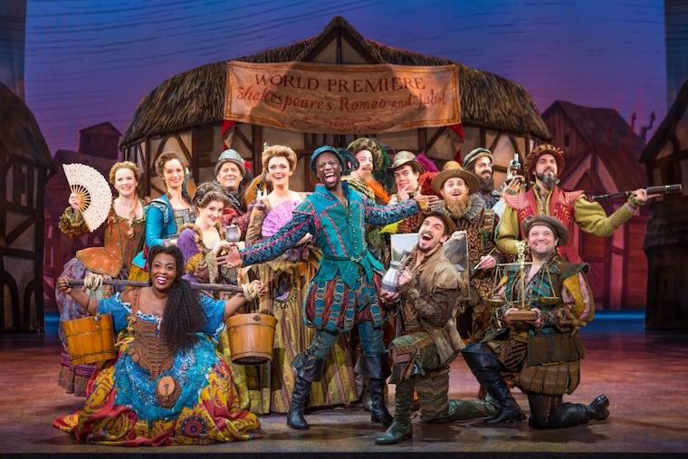 The cast of the national touring production of "Something Rotten," Feb. 24-March 4 at the Academy of Music.