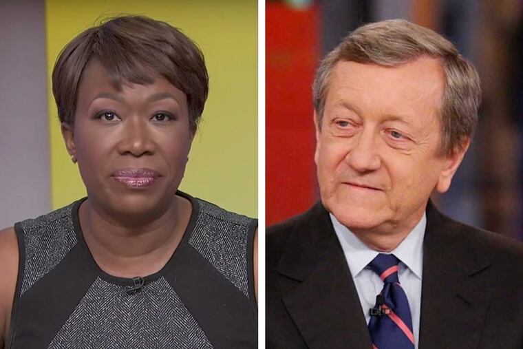 MSNBC host Joy Reid (left) apologized for old blog posts that surfaced on Twitter, while ABC News’ Brian Ross (right) says he agrees “with being held accountable myself.