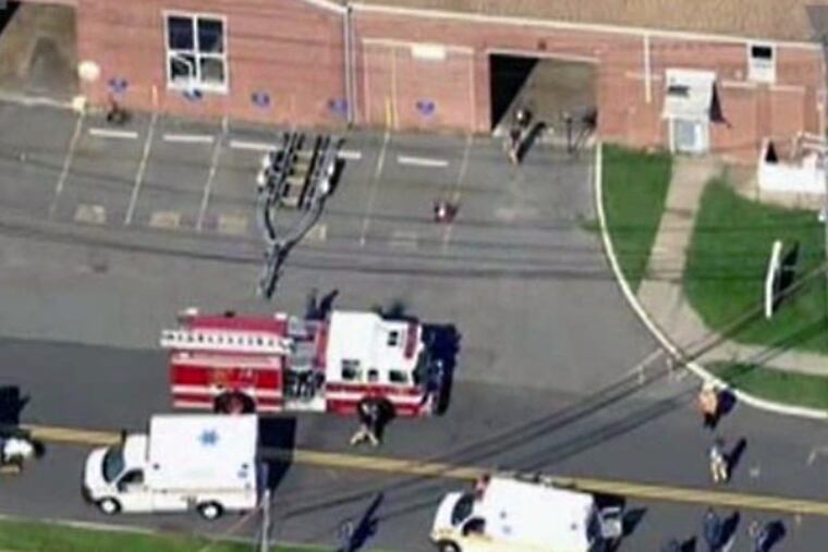 Crews respond to the Naval Weapons Station Earle in Colts Neck Township, Monmouth County, N.J. on Aug. 20, 2013. (photo courtesy of News Breaker)