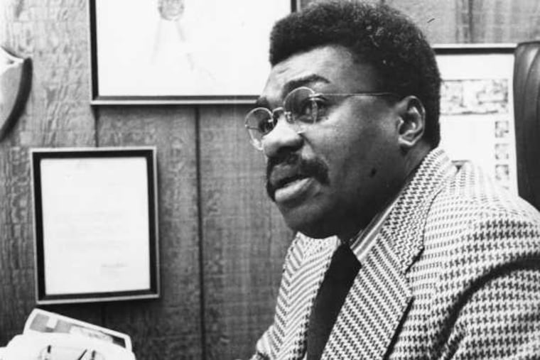 Augustus Baxter in his office in 1974.