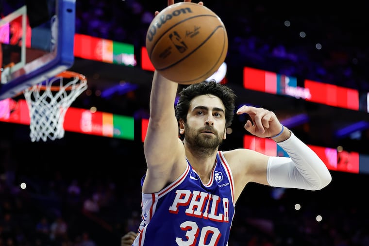 Furkan Korkmaz was drafted by the Sixers in the first round in 2016 and spent seven seasons with the team before being traded to the Pacers in February.