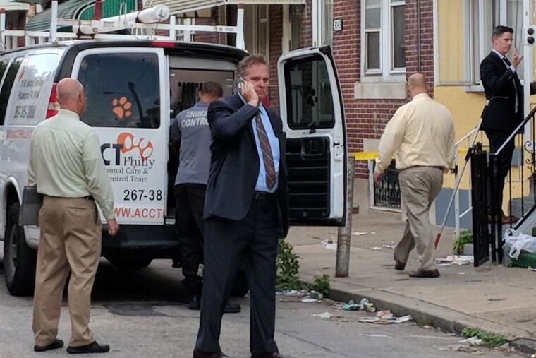 Home in Port Richmond where a 2-year-old boy was fatally mauled by five pit bulls on Wednesday, Aug. 1, 2018.