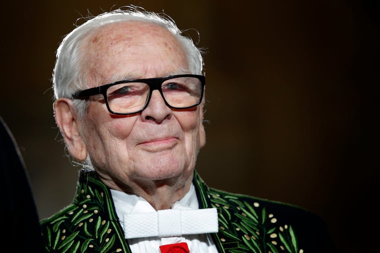 French fashion designer Pierre Cardin, shown in November 2016.