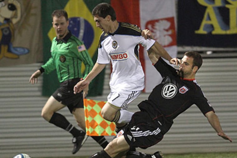 Union midfielder Michael Farfan scored his first Major League Soccer goal on Saturday. (Tony Quinn/D.C. United, file)