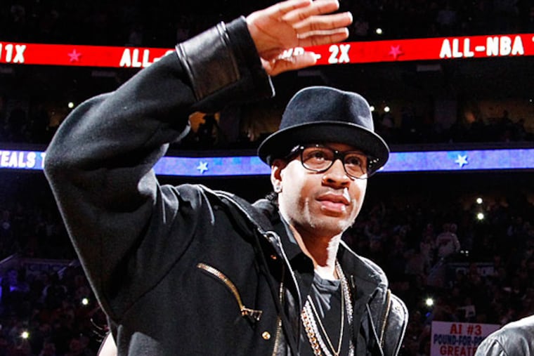 Former Sixer Allen Iverson. (Ron Cortes/Staff Photographer)