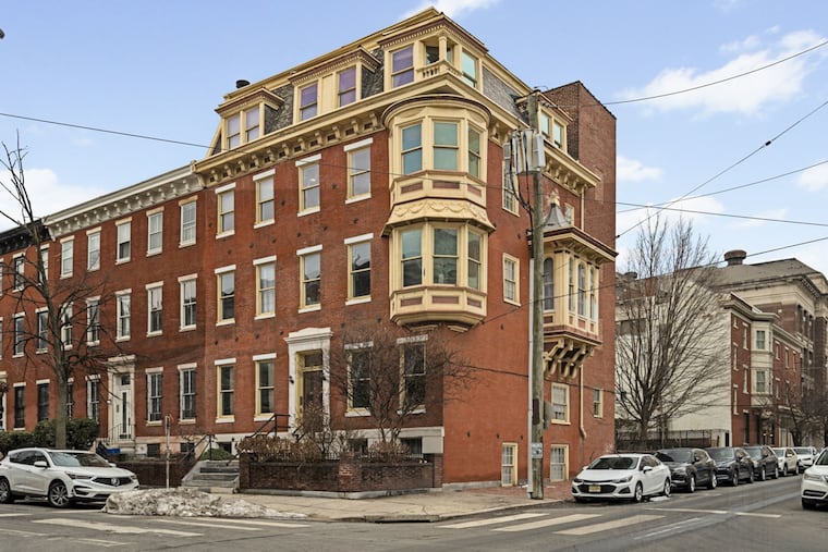 The exterior of the condo, which is in a seven-unit building.