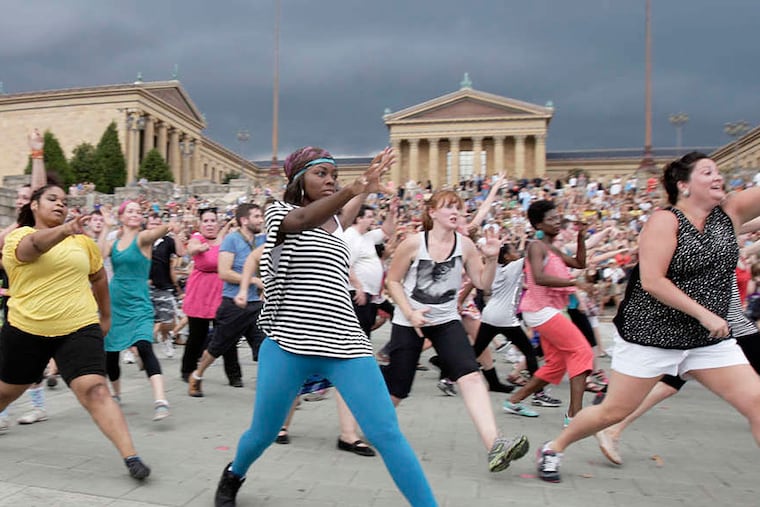 A mass dance number in front of the Art Museum kicked off 2012’s Live Arts Festival/Philly Fringe. File