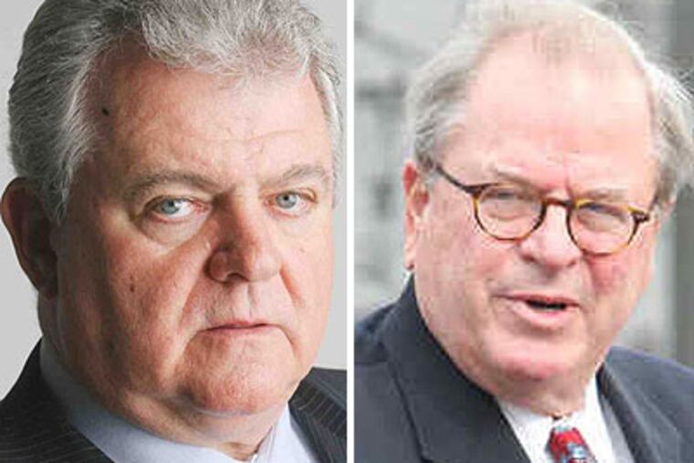 The office of U.S. Rep. Bob Brady (left) was named in a probe of traffic ticket fixing in Philly Courts. The investigation was launched at the request of Pennsylvania Chief Justice Ron Castille (right).