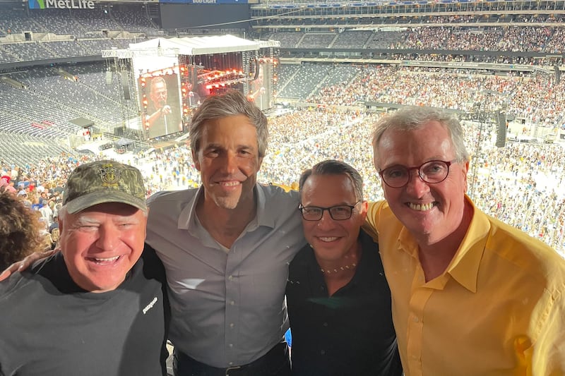 The story behind that photo of Tim Walz and Josh Shapiro at a Bruce ...