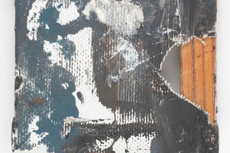 "Untitled" (2011) by Louise Fishman, on 23/4-inch-square canvas.