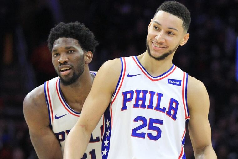 Joel Embiid and Ben Simmons will join Dario Saric in the NBA’s Rising Stars game during all-star weekend.