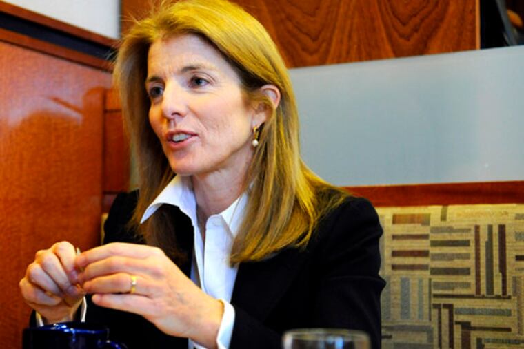Caroline Kennedy during interview. "Many people remember that spirit that President Kennedy summoned forth," she said.