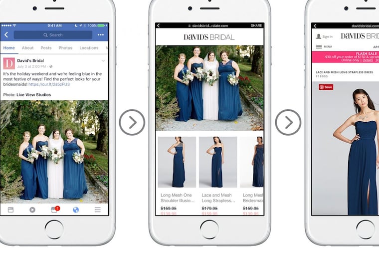 David’s Bridal customers are spending “102 percent more time” on a Showroom-enhanced site than on a typical visit to the retailer’s mobile site, and clicking on 13 times more products than with a typical social-media post, Curalate says.