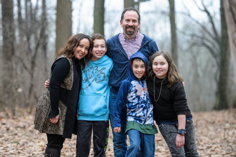 Leslie Gross is pictured here in an undated photo with her family.