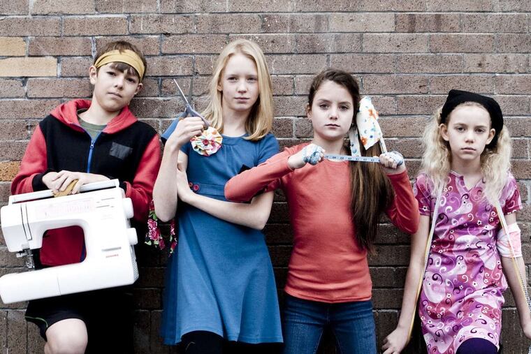The young tailors in “Fashion Machine.”