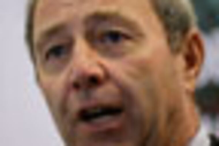 Republican Pennsylvania U.S. Sen. candidate Tom Smith speaks during a news conference Thursday, July 19, 2012, in Philadelphia. (AP Photo/Matt Rourke)