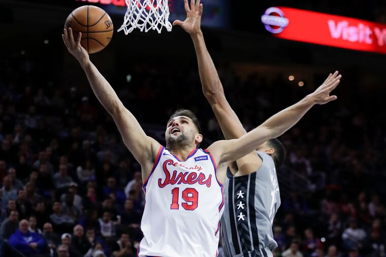 Sixers guard Raul Neto has played in 49 of the Sixers' 65 games.