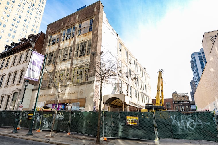 The former Philadelphia Housing Authority headquarters on Chestnut Street has been vacant and blighted for 16 years and will soon be demolished.
