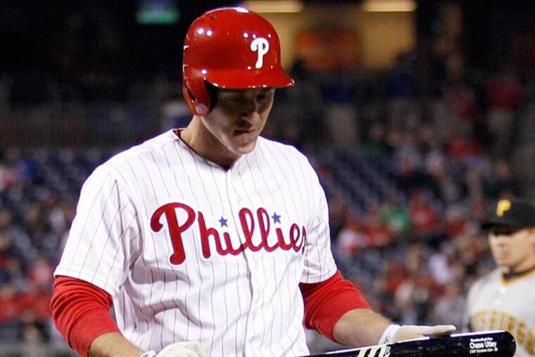 Chase Utley is being placed on the 15-day DL, the team reported today. (Yong Kim/Staff Photographer)