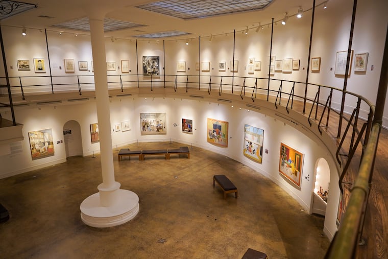 The Larry Day gallery at the Woodmere Art Museum in Philadelphia, Pa., on January 12, 2022. Larry Day was known as the dean of Philadelphia painting.