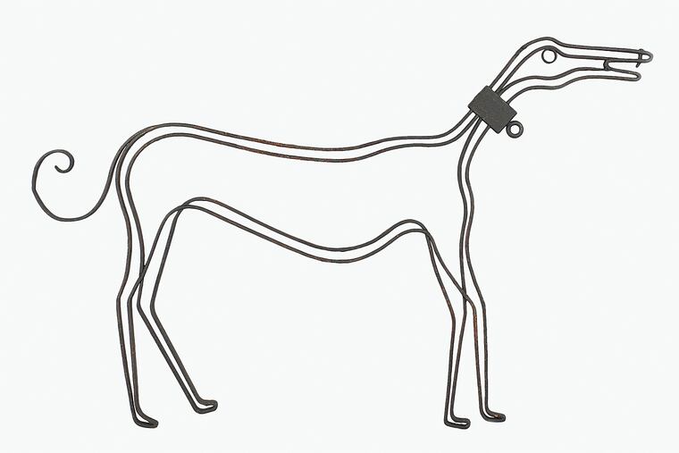 "Locksmith's Sign, 'The Dog,' " from 19th-century France.