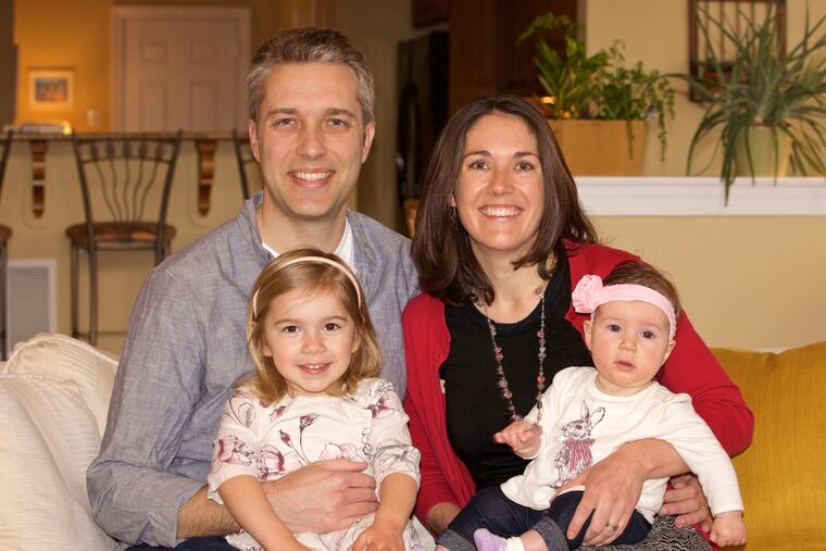 Rich and Tracy Hildebrand with daughters Nathalie Jane, left, and Danielle Marie.
