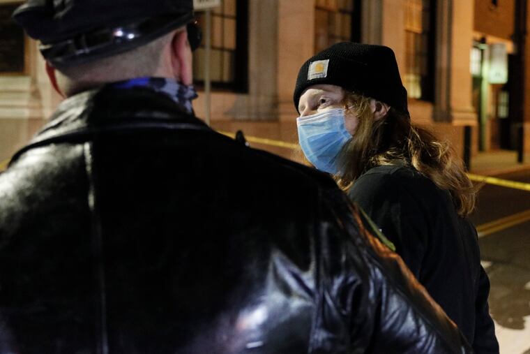 Philadelphia police arrest a suspect in the Dec. 31 vandalism of the U.S. courthouse and detention center in Center City.
