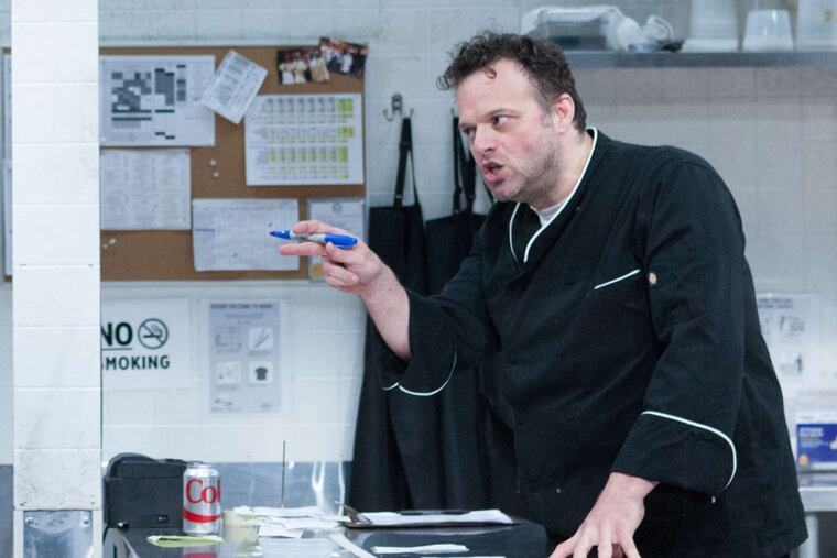 Scott Greer is the chef with a dark and tortured past in "How to Use a Knife," at InterAct Theatre.