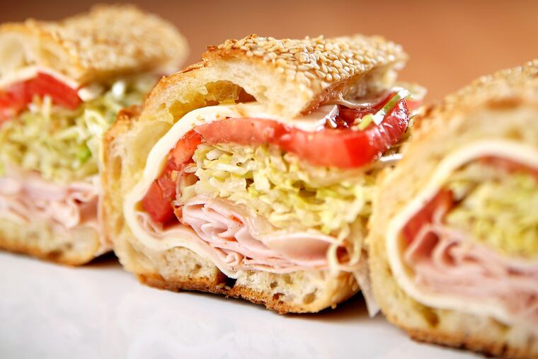 Italian hoagies are pictured at Pizzeria Beddia in Philadelphia's Fishtown section on Thursday, Sept. 5, 2019.