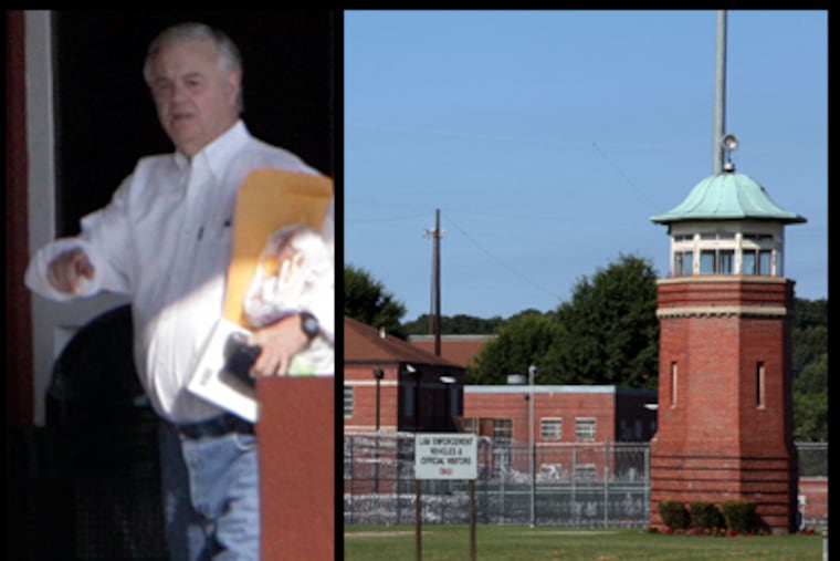 Former Pa. State Sen. Vince Fumo arrives this morning at the Ashland Federal Correctional Facility in Ashland, Ky., right. (Laurence Kesterson / Staff Photographer)
