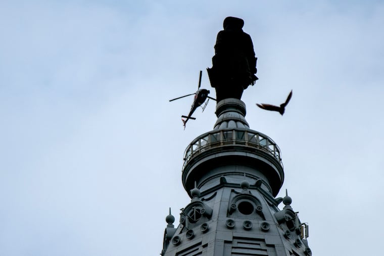 William Penn, atop City Hall.