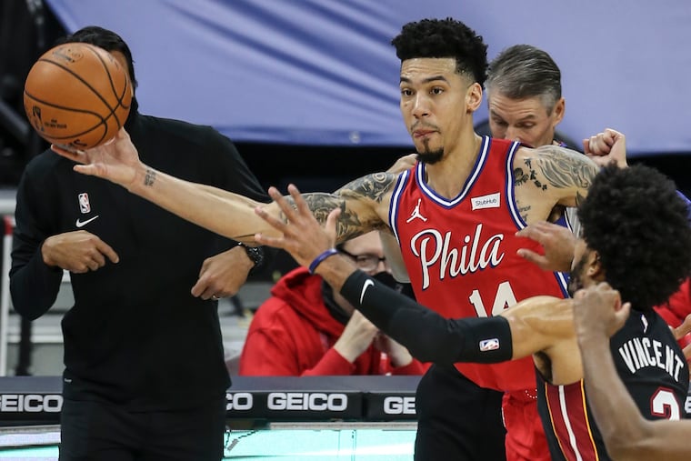 Danny Green is averaging 9.1 points, 3.5 rebounds, 2.3 assists and 1.2 steals as the Sixers' starting small forward.