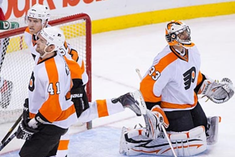 Brian Boucher allowed four goals against the Senators. (Sean Kilpatrick/AP Photo/The Canadian Press)