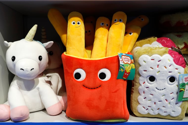 Plush toys are displayed at a Camp store in New York. Petrochemicals derived from oil and natural gas go into making more than 6,000 consumer products, according to the U.S. Department of Energy.