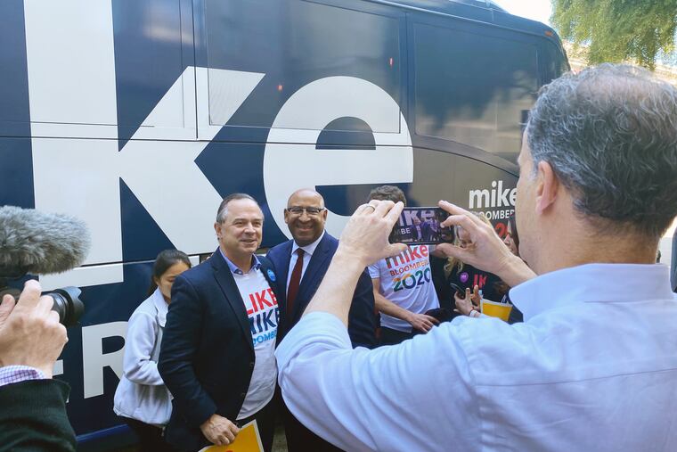 Former Philadelphia Mayor Michael Nutter in San Francisco with Adrian Benepe, a former New York City parks commissioner during Mike Bloomberg's tenure as mayor of New York.