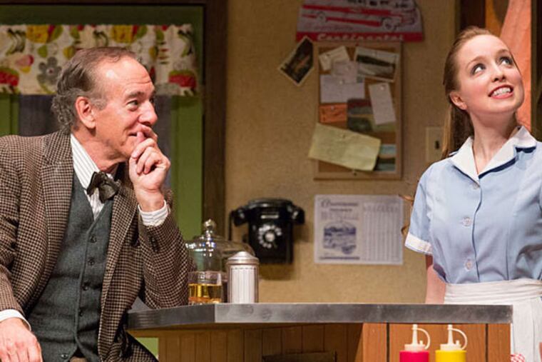 Mark Jacoby and Linda Elizabeth in Bristol Riverside Theatre’s production of Bus Stop by William Inge.
(Photo credit: Mark Garvin)