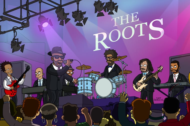 The Roots made a cameo in a milestone episode of "The Simpsons."